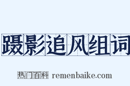 蹑影追风组词是什么意思的图片